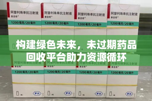 惠州构建绿色未来，未过期药品回收平台助力资源循环